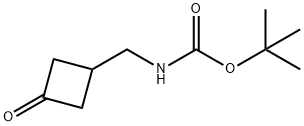 ((3-氧代环丁基)甲基)氨基甲酸叔丁酯,130369-09-4,结构式