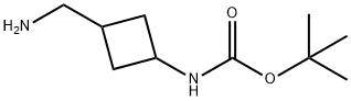 tert-butyl (3-(aminomethyl)cyclobutyl)carbamate Struktur