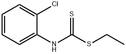 o-Chlorophenyldithiocarbamic acid ethyl ester Structure