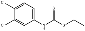 3,4-Dichlorophenylcarbamodithioic acid ethyl ester Structure