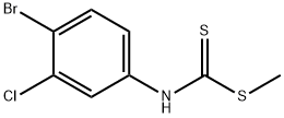 4-Bromo-3-chlorophenylcarbamodithioic acid methyl ester,13037-38-2,结构式