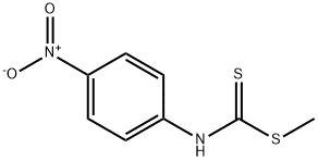 p-Nitrophenyldithiocarbamic acid methyl ester Structure