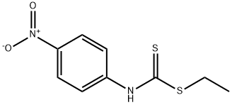 p-Nitrophenyldithiocarbamic acid ethyl ester 结构式