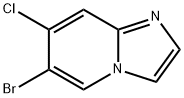 IMidazo[1,2-a]pyridine, 6-broMo-7-chloro- Structure