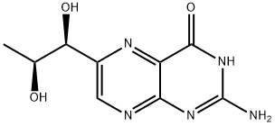 2-amino-6-[(1S,2S)-1,2-dihydroxypropyl]-4(1H)-Pteridinone 结构式