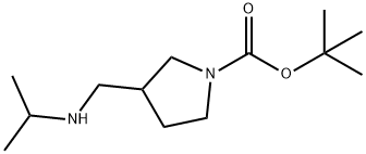 叔-丁基3-((异丙基氨基)甲基)吡咯烷-1-甲酸叔丁酯,1303967-33-0,结构式