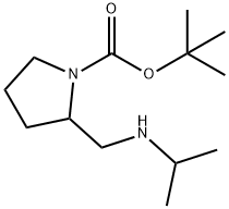 叔丁基2-((异丙基氨基)甲基)吡咯烷-1-甲酸叔丁酯 结构式