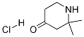 2,2-ジメチルピペリジン-4-オン塩酸塩 化学構造式