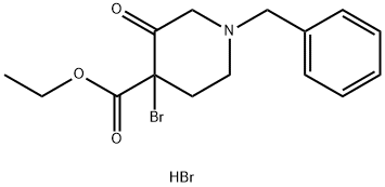 Ethyl 1-benzyl-4-broMo-3-oxopiperidin-4-carboxylate HBr, 1303972-94-2, 结构式