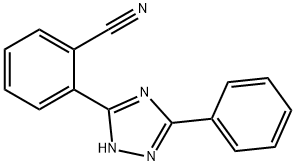 2-(3-phenyl-1H-1,2,4-triazol-5-yl)benzonitrile 结构式