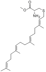 geranylgeranylcysteine methyl ester,130413-80-8,结构式