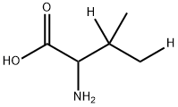2-amino-3-methyl-Butanoic-3,4-t2 acid (9CI) Struktur