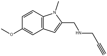 2-(N-(2-propynyl)aminomethyl)-1-methyl-5-methoxyindole,130445-58-8,结构式