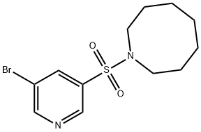 1-(5-broMopyridin-3-ylsulfonyl)azocane Structure