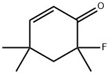 2-Cyclohexen-1-one,  6-fluoro-4,4,6-trimethyl-,130446-75-2,结构式