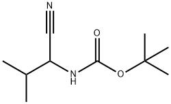 Carbamic acid, (1-cyano-2-methylpropyl)-, 1,1-dimethylethyl ester (9CI) Struktur