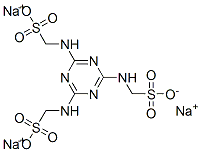 (1,3,5-トリアジン-2,4,6-トリイルトリイミノ)トリス(メタンスルホン酸)トリナトリウム 化学構造式