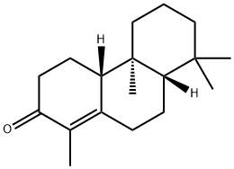 2(3H)-Phenanthrenone, 4,4a,4b,5,6,7,8,8a,9,10-decahydro-1,4b,8,8-tetramethyl-, (4aR,4bS,8aS)- 化学構造式