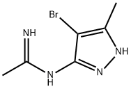 N-(4-BroMo-5-Methyl-2H-pyrazol-3-yl)-acetaMidine Struktur