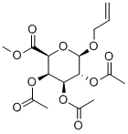 METHYL-(ALLYL 2,3,4-TETRA-O-ACETYL-BETA-D-GALACTOPYRANOSID)URONATE 化学構造式