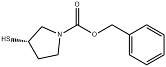 3S-巯基-1-苄氧羰基吡咯烷 结构式