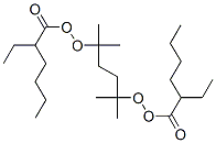 2,5-Dimethyl-2,5-di(2-ethylhexanoylperoxy)hexane Structure