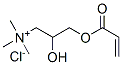 [2-hydroxy-3-[(1-oxoallyl)oxy]propyl]trimethylammonium chloride 化学構造式