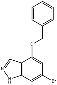 1H-Indazole, 6-broMo-4-(phenylMethoxy)- 结构式