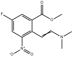 (E)-methyl 2-(2-(dimethylamino)vinyl)-5-fluoro-3-nitrobenzoate Structure