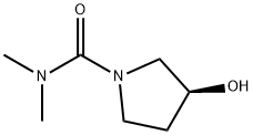 (S)-3-羟基-N,N-二甲基吡咯烷-1-甲酰胺 结构式