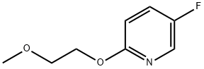 5-フルオロ-2-(2-メトキシエトキシ)ピリジン 化学構造式