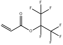 アクリル酸1,2,2,2-テトラフルオロ-1-(トリフルオロメチル)エチル 化学構造式