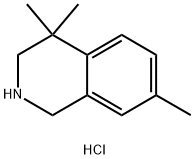 4,4,7-triMethyl-1,2,3,4-tetrahydroisoquinoline hydrochloride Structure