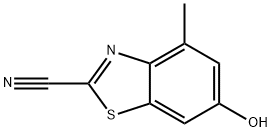 2-Benzothiazolecarbonitrile,6-hydroxy-4-methyl-(9CI) Structure