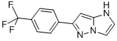 6-(4(Trifluoromethyl)phenyl)imidazo(1,2-b)pyrazole 结构式