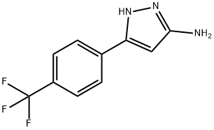 5-(4-三氟甲基)-2H-吡唑-3-基胺,130599-34-7,结构式
