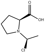 L-Proline, 1-(1-chloroethyl)-, (R)- (9CI),130603-14-4,结构式