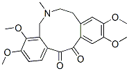 5,6,7,8-Tetrahydro-3,4,10,11-tetramethoxy-6-methyldibenz[c,g]azecine-13,14-dione Structure