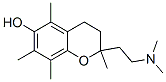 3,4-dihydro-2-(2-dimethylaminoethyl)-2,5,7,8-tetramethyl-2H-1-benzopyran-6-ol Struktur