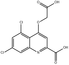 4-((carboxymethyl)oxy)-5,7-dichloroquinoline-2-carboxylic acid,130613-17-1,结构式