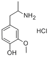 alpha-Methyl-beta-(3-methoxy-4-hydroxyphenyl)ethylamine hydrochloride Structure