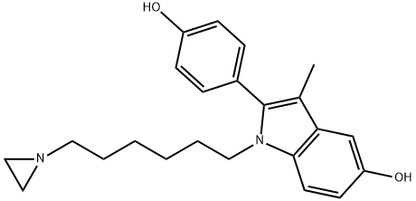 130628-38-5 1-(6-aziridinylhexyl)-2-(4-hydroxyphenyl)indol-5-ol