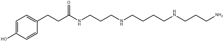 N-(4-HYDROXYPHENYLPROPANOYL) SPERMINE TRIHYDROCHLORIDE Structure