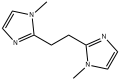 1,2-BIS-(N-METHYL-IMIDAZOL-2-YL)-ETHANE 化学構造式