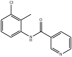 N-(3-CHLORO-2-METHYL-PHENYL)-NICOTINAMIDE 结构式
