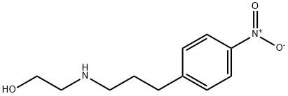 N-(2-羟乙基)-3-(4-硝基苯基)丙胺, 130634-09-2, 结构式