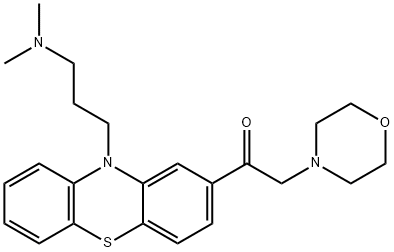 1-[10-(3-Dimethylaminopropyl)-10H-phenothiazin-2-yl]-2-morpholinoethanone 结构式