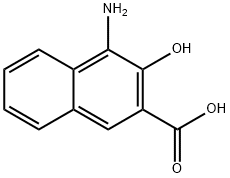 4-Amino-3-hydroxy-2-naphthoic acid Struktur