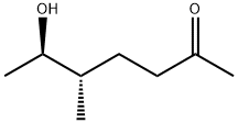 2-Heptanone, 6-hydroxy-5-methyl-, [R-(R*,S*)]- (9CI) Struktur