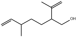 2-Isopropenyl-5-methyl-6-hepten-1-ol 结构式